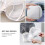 ULTNICE 1 Pc Sock Bag for Washing Machine Polyester White for Delicate Wash 7