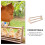 Wooden Parrot Perch Stand Khaki 1 Set 6