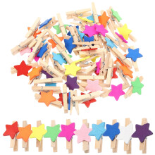 100pcs Mini Wooden Clothes Pins for Photos & Crafts