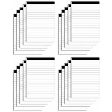 Blocnotesuri vrac, 4x6" cu linii College, 30 de pagini fiecare, hârtie groasă albă strălucitoare, pachet de 20