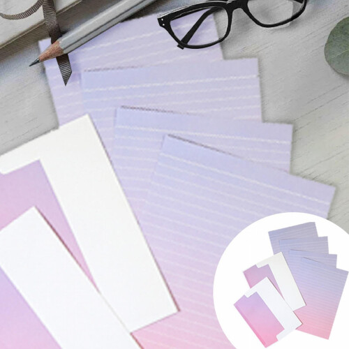 6-Pack Gradient Stationery Set: 4 Double-Sided Papers + 2 Envelopes, Morandi Colors for Letters, Notes & Invites 1