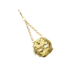 Boule de brûleurs d'encens globe parfumé en laiton-Style doré
