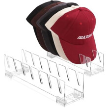 2er-Pack transparenter Hutständer für 14 Baseballkappen – Kompatibel mit allen Standardkappen, ideal für Schlafzimmer, Kleiderschrank, Kommode,