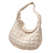 GASTROPOD Puffy Tote Bag, Ruime Puffer Tas, Ergonomische Puffer Tas, Wit