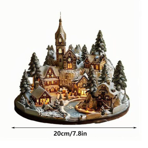 Christmas City Scene Desktop Decoration Set 2