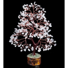 Clear Quartz Tree of Life Feng Shui Decor – Chakra Crystal Money Tree for Positive Energy, Healing & Good Luck – Spiritual Home Gift