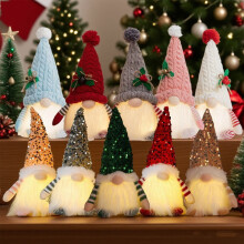 Lighted Gnome Christmas Ornament 12 Inch