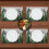 Ensemble de 4 sets de table Forêt Aquarelle, 30 x 45 cm 4