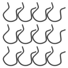 15 pezzi Clip di fissaggio per parti di alzacristalli a manovella Clip per maniglie delle portiere automobilistiche Kit di installazione maniglie