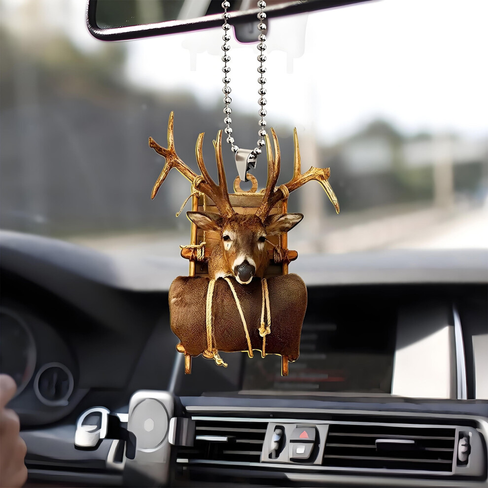 Deer Acrylic Mirror Pendant For Car Rearview Â 1 Piece 913466080748
