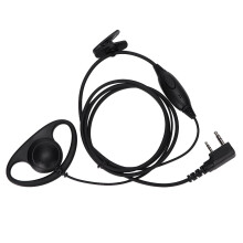 TK K-head 50 cm bærbar walkie-talkie-headset støyreduserende intercom-øretelefon svart