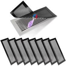 8P magnetiske gulvventildeksler 4x10 tommer, PVC-nettdeksel for vegg/tak/gulv i hjemmet – kompatible med standard ventiler