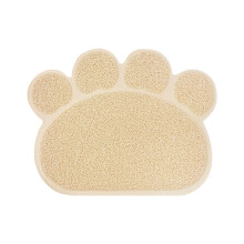 Paw Print Litter Trapper Mat – 15.7x11.8", Waterproof, Non-Slip, Multi-Use Pet Feeding Placemat & Floor Protector