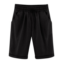 Girls' Casual Bermuda Shorts for 11–12Y, High-Waisted, Knee-Length, Soft & Comfy with Pockets – Summer Beach Shorts