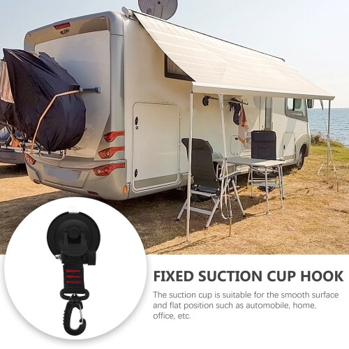 Heavy Duty Suction Cup Cups with Hook Tie Down Car Accessory Practical Flat Position Pool Tent Pet Abs 2