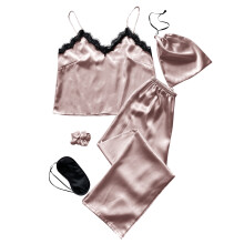 Set pigiama casual da donna a maniche corte, rosa, taglia S
