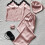 Dampyjamasset med kort ärm, rosa S 7