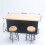 Conjunto de mini bar de madeira com mesa e 2 cadeiras. 5