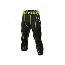 Men's 3/4 Leggings Fitness Compression Sports Tights Pants For Jogging Running