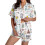 Damen-Herbstpyjama-Set, weicher Stoff, 2-teilig 1