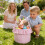 Easter Plaid Polyester Storage Basket 1 Pack 4
