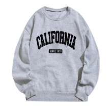 Women's Fashionable Letter Printed Round Neck Long Sleeved Casual Sports Sweatshirt (2) Fall Hoodies Women