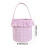 Easter Basket Bunny Bucket for Egg Hunt Decorations and 2