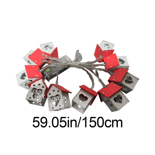 Weiße Lichterkette für den Valentinstag 1
