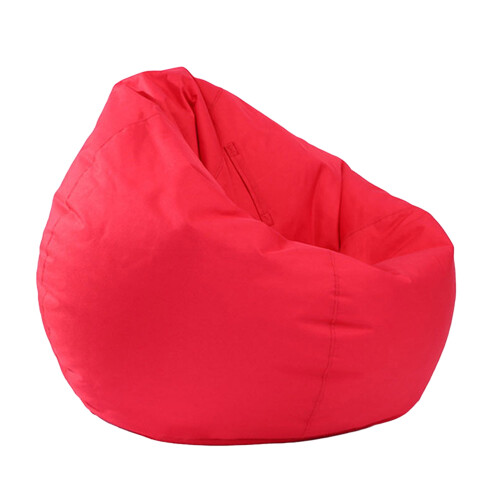 Pouf gonflable pour enfant avec housse imperméable, rouge