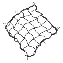 3pcs Latex Bungee Cord Cargo Net Luggage Netting Mesh with Hooks for Rooftop Cargo Carrier Roof Rail Rack Motorcycles Bikes Cars Black 40x40cm