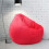 Pouf gonflable pour enfant avec housse imperméable, rouge 3