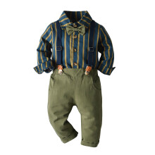 Baby Boys Clothes Baby Outfits Shirts Sets Newborn Autumn Winter 2025 Long Sleeve Suspender Trousers Set Boys Sling Gentleman Formal Dress Suit