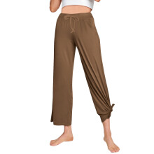Girls Uniform Pants Kids High Waisted Dressy Pants Straight Leg Pants Casual Teen Girls Pants(Z02#Brown,13-14 Years)