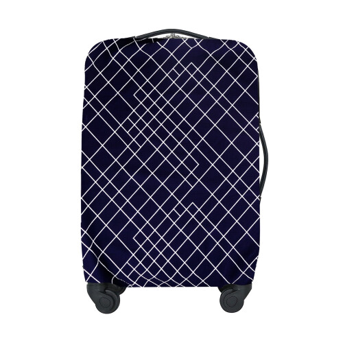 Capa protetora para mala de viagem, capa lavável para malas de 22 polegadas, capa protetora elástica para mala (M, padrão diagonal)