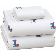 Flanell-Bettwäscheset (Einzelbett) – 100 % Baumwolle, doppelt angeraut, 40 cm tiefe Taschen, Ganzjahres-Design, weich und kuschelig, 3-teilig,