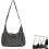 Καρό τσάντα ώμου Crossbody για γυναίκες, ελαφριά καπιτονέ βαμβακερή τσάντα ώμου 1