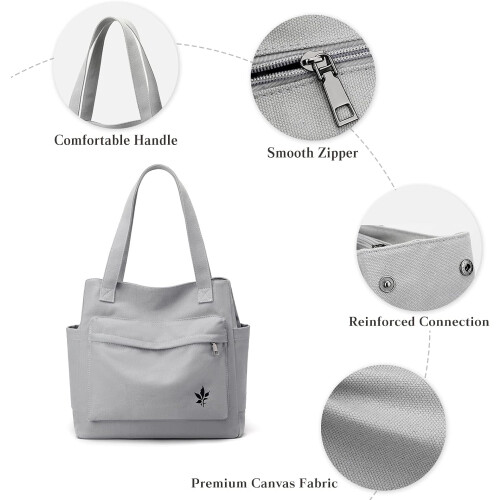 Dameshandtas, canvas schoudertas, casual draagtas 2