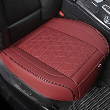 Luxusní potah na autosedačku z umělé kůže pro spodní přední sedadlo, protiskluzový a obepínající spodní část, pasuje na 95 % vozidel