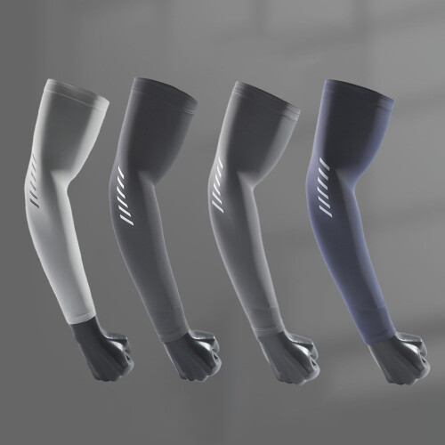 D GROEE1Ζεύγος Μανίκια Μπράτσων UV Sun Cool Sports Sleeve Αντιολισθητικά Θερμαντικά Μπράτσων