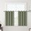 Cortinas opacas 100% na cor verde-sálvia, 52x45 polegadas (132x114 cm), 2 painéis, com ilhós, isolamento térmico e acústico – compatíveis com 1