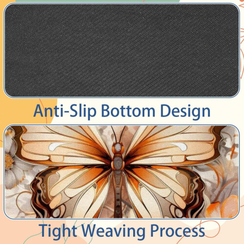 Antislip muismat van rubber met vlinderdesign (1 stuk) 2