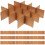 YEAHIBABY glass dividers for packing for packaging tool brown multi-compartment 24PCS 2