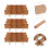 YEAHIBABY glass dividers for packing for packaging tool brown multi-compartment 24PCS 6