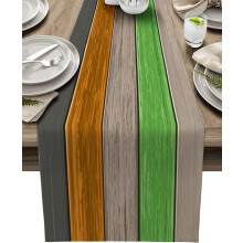 Τραπεζομάντιλο Farmhouse Cotton Linen, 72", Urbane Bronze Ombre (Καφέ/Πορτοκαλί/Πράσινο),