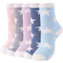Fluffy Fuzzy Socks, Koselige Sokker Cloud Comfy - For Hjem, Søvn, Halloween, Yoga