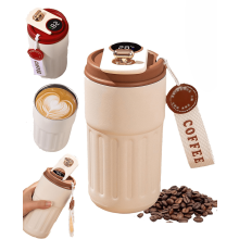 Mug isotherme en acier inoxydable 316 de 44 cl (15 oz) avec indicateur de température