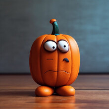 Halloweenská dýňová socha z pryskyřice s látkovými listy - strašidelná vtipná domácí zahradní párty venkovní dekorace na Den