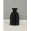 Matte Black Ribbed Vase Set 2 Sizes 5
