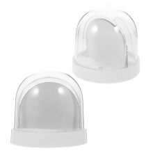 OUNONA 2 Pcs Telescopic Slide Rail Snow Globe Photo Frame