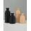 Matte Black Ribbed Vase Set 2 Sizes 2